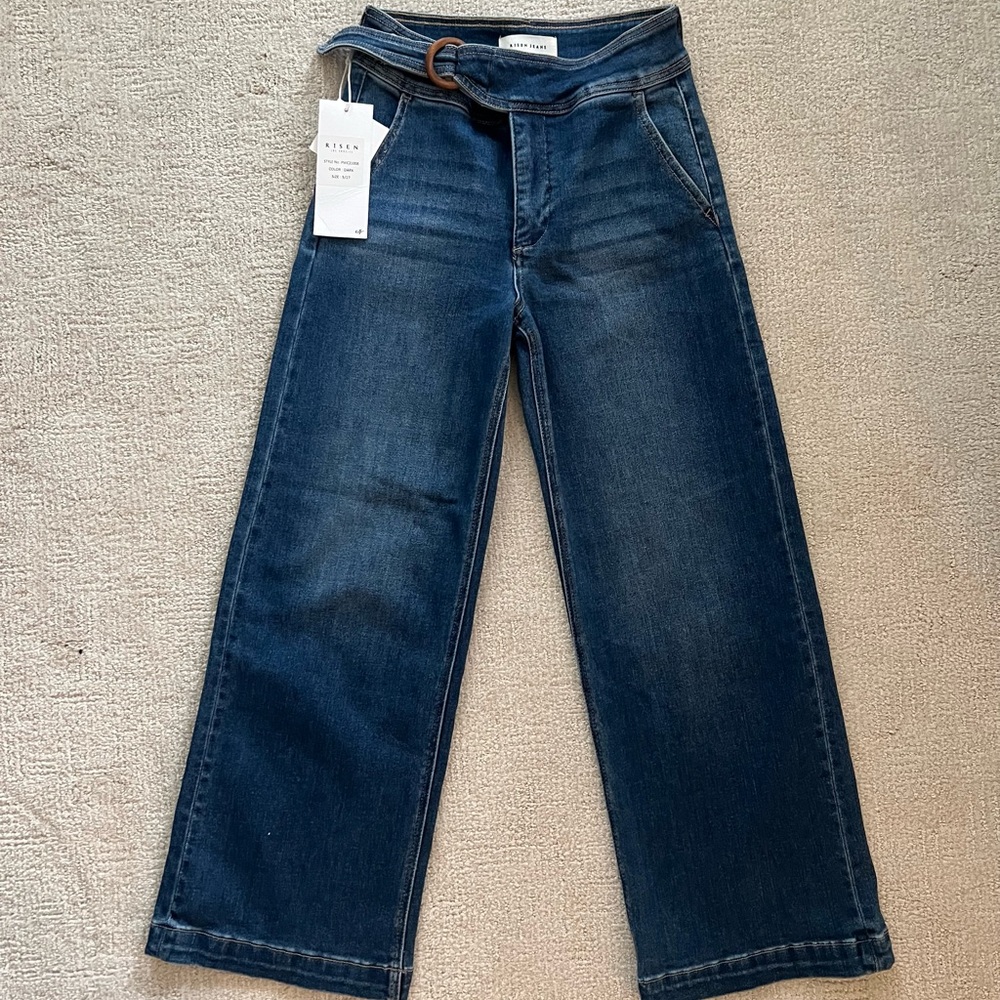 High Rise Women's Jeans in Dark Blue